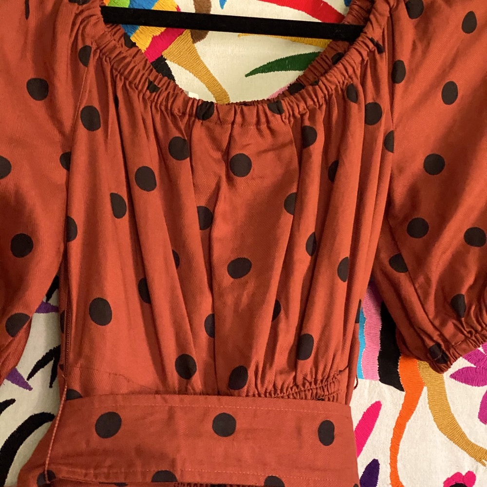 New Polka Dot Maxi Dress Anthropologie - Picture 6 of 8